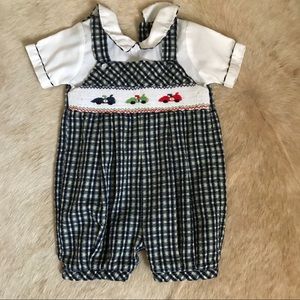 Smocked racecar bubble